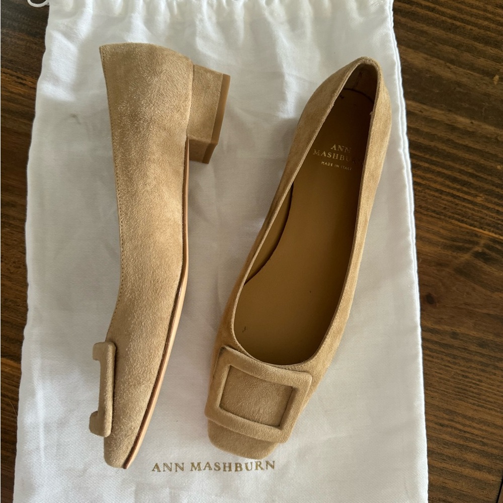 Ann Mashburn Buckle Pump Flat Shoe